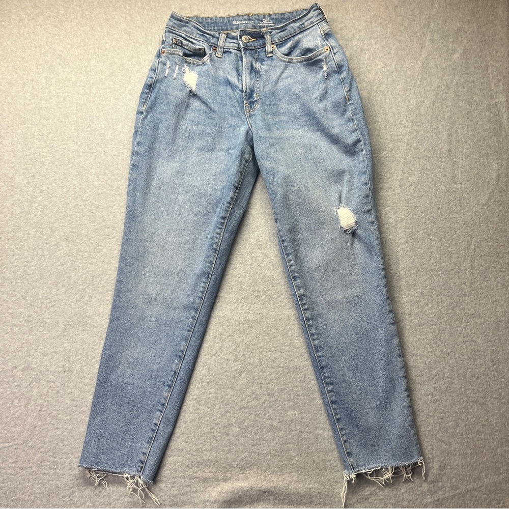 Old Navy Curvy O.G Straight Leg Jeans Light Hi-Rise 27” Inseam Women’s 6‎